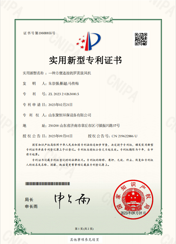 一種方便連接的羅茨鼓風(fēng)機(jī).png